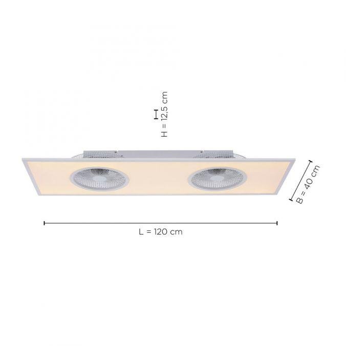 LD 14643-16 Zápustný ventilátor FLAT-AIR LED - LEUCHTEN DIREKT / JUST LIGHT (obrázek 5)