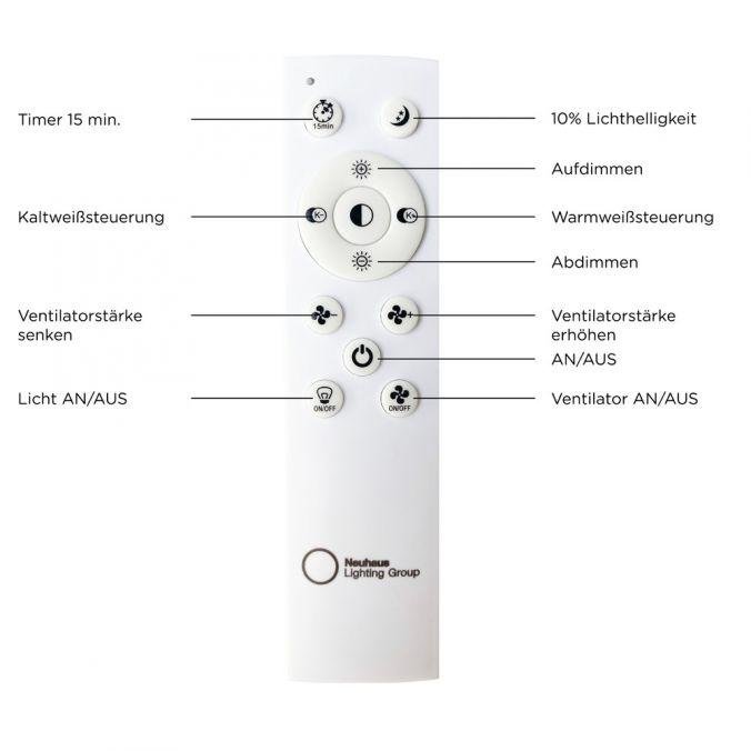 LD 14643-16 Zápustný ventilátor FLAT-AIR LED - LEUCHTEN DIREKT / JUST LIGHT (obrázek 6)