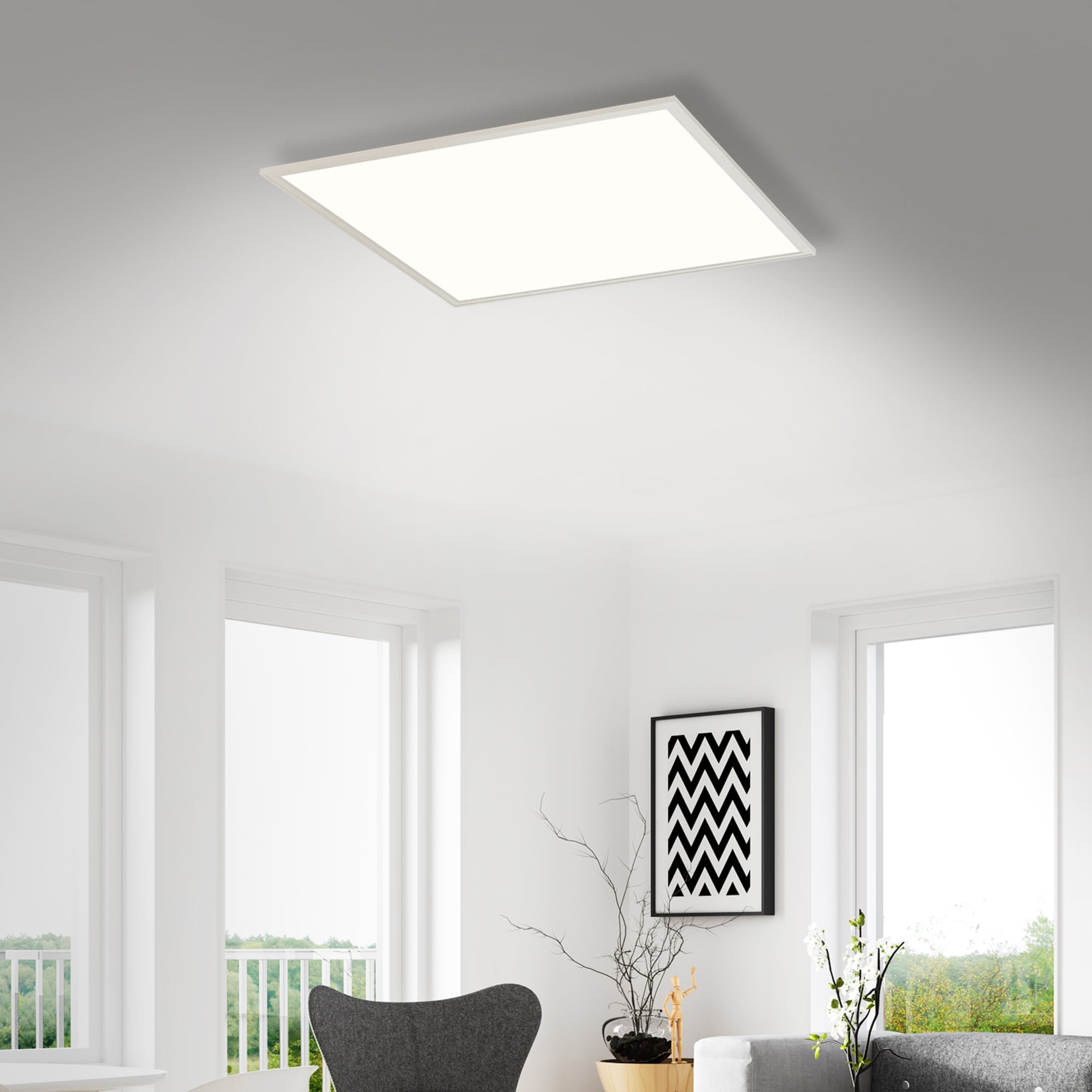 BRILO 7192-016 Svítidlo LED panel, 59,5 cm, 4100 lm, 38 W, bílé - BRILO (obrázek 5)