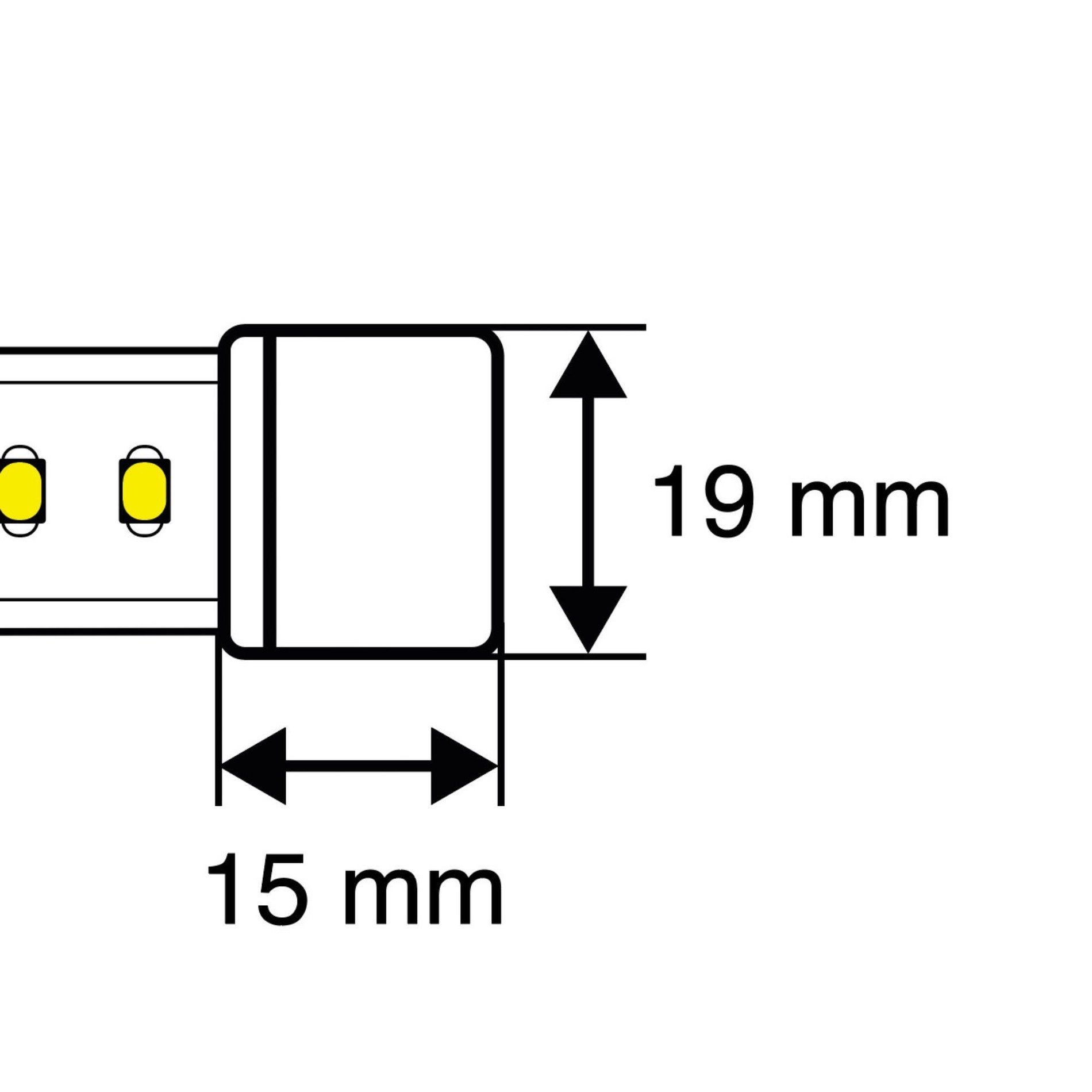 SLC S17187 Koncovka pro 230V LED pásky čirá - TLG