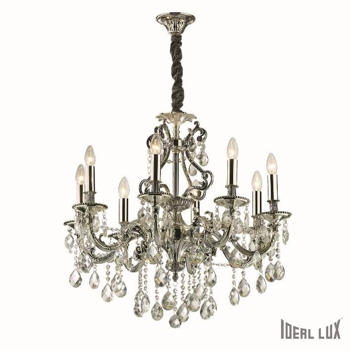 Levně ILUX 044934 Závěsné svítidlo Ideal Lux Gioconda SP8 argento 044934 - IDEALLUX