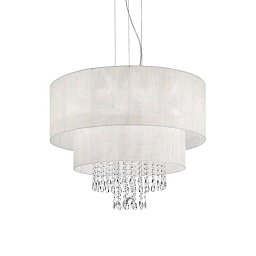 Obrázek pro produkt Závěsné svítidlo Ideal Lux Opera SP6 bianco 068299 bílé 71cm - IDEALLUX