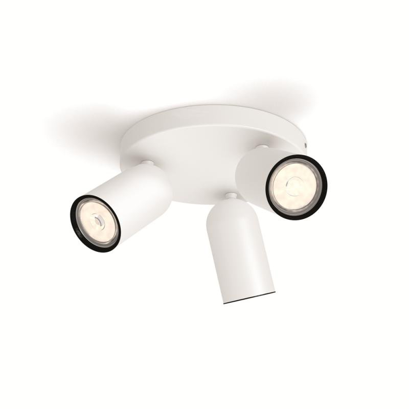 PH 50583/31/PN Bodové svítidlo Philips Pongee 50583/31/PN bílé 3x max.10W - PHILIPS (915005531101)