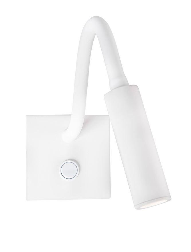 NV 8128202 Bodové svítidlo MADISON bílá hliník LED 3W 3200K vypínač na těle nastavitelné - NOVA LUCE