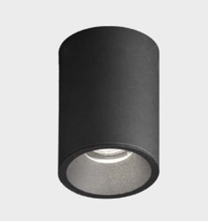 KHL K50133.01.SR.BK-BK.GU Stropní svítidlo MOON TOTEM Ø 80mm černé 8W GU10 - KOHL-Lighting