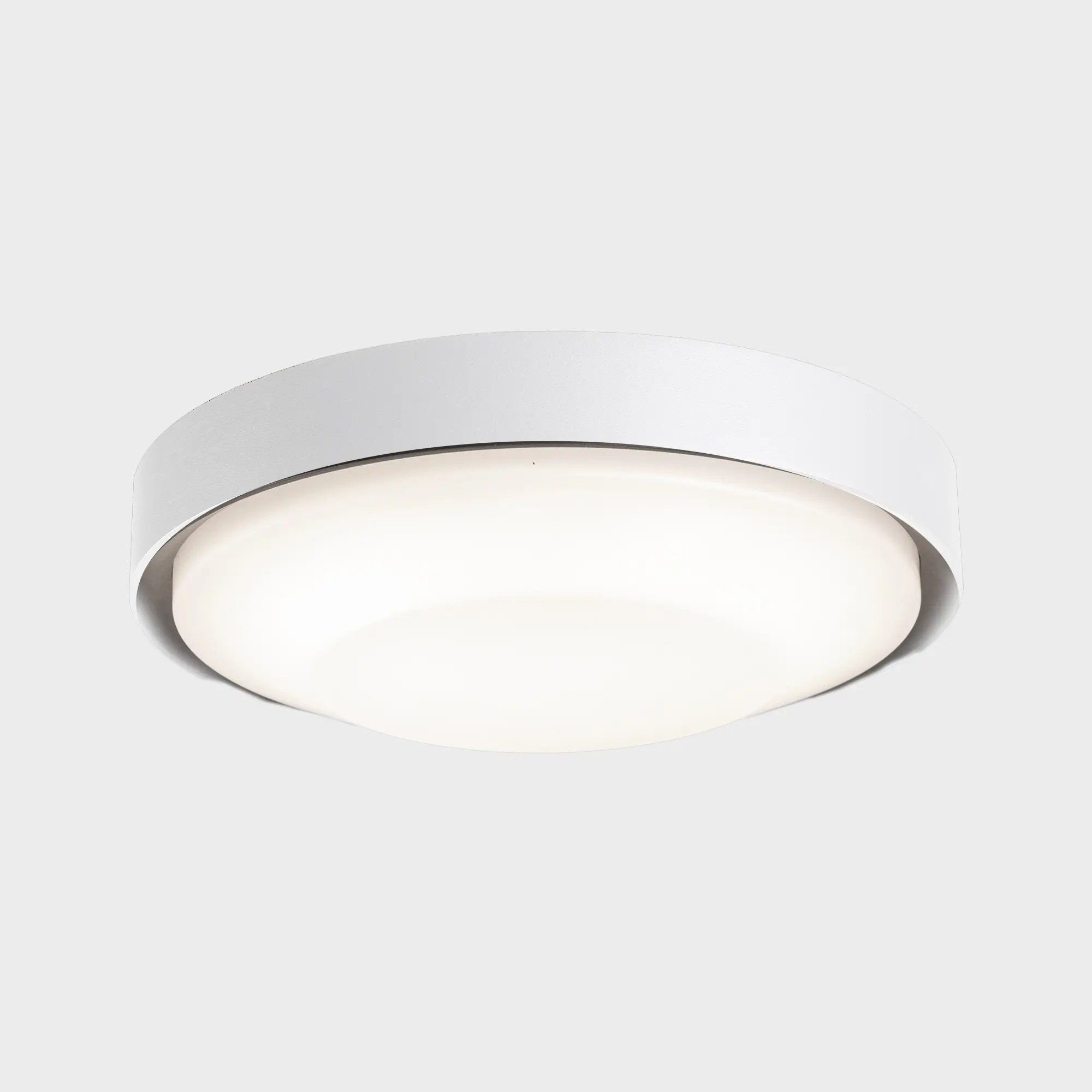 KHL K60010.01.SR.WH-WH.OP.ST.8.30 Stropní svítidlo BESEL Ø250mm bílé 20W 3000K IP65 - Kohl Lighting