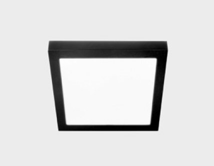 KHL K51701.04.SR.BK-BK.OP.ST.8.30 Stropní svítidlo DISC SLIM SQ 300x300mm černé 24W 3000K - Kohl Lighting