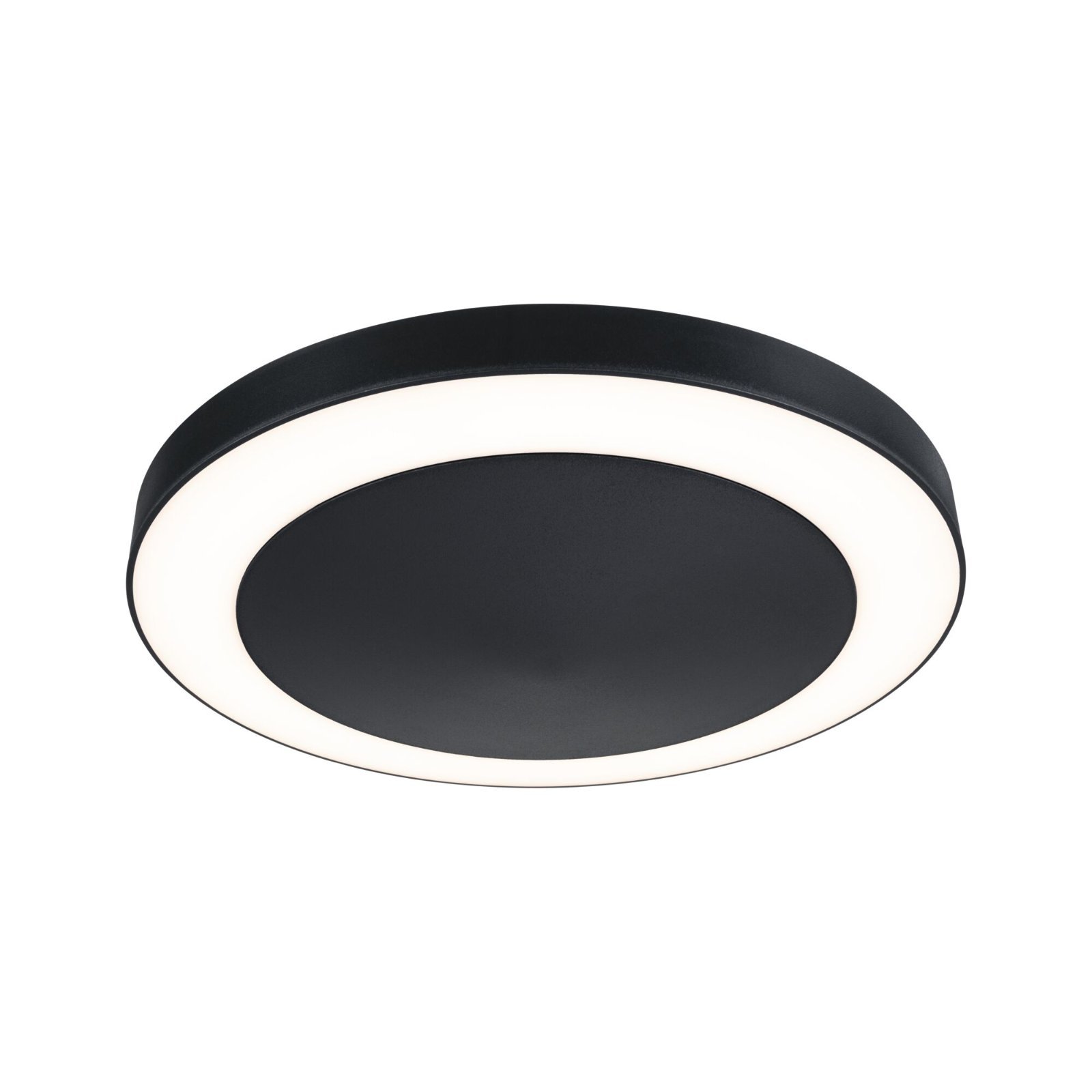 P 94526 LED stropní svítidlo Circula soumrakový senzor a pohybové čidlo IP44 320mm 3000K 14W antracit - PAULMANN