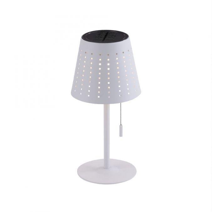 LD 19650-16 Stolní lampa MANDY LED bílá nabíjecí stmívatelná solární 2W 3000K IP44 - LEUCHTEN DIREKT / JUST LIGHT