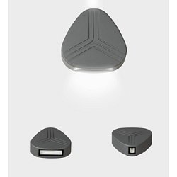 Obrázek pro produkt Nástěnné svítidlo PRISMA DUE 138x143mm tamvě šedá 7W 3000K IP54 - KOHL-Lighting