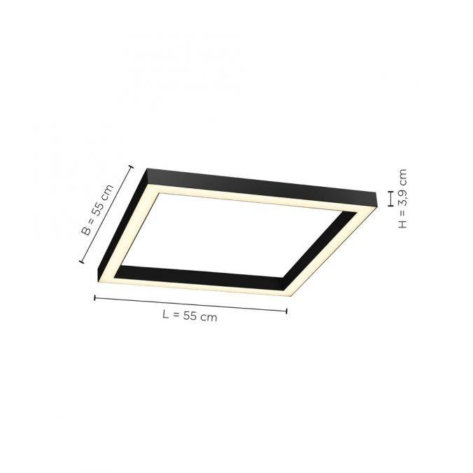 PN 6022-13 Stropní svítidlo PURE Lines LED 29W 2700-5000K IP20 antracit - PAUL NEUHAUS (obrázek 5)