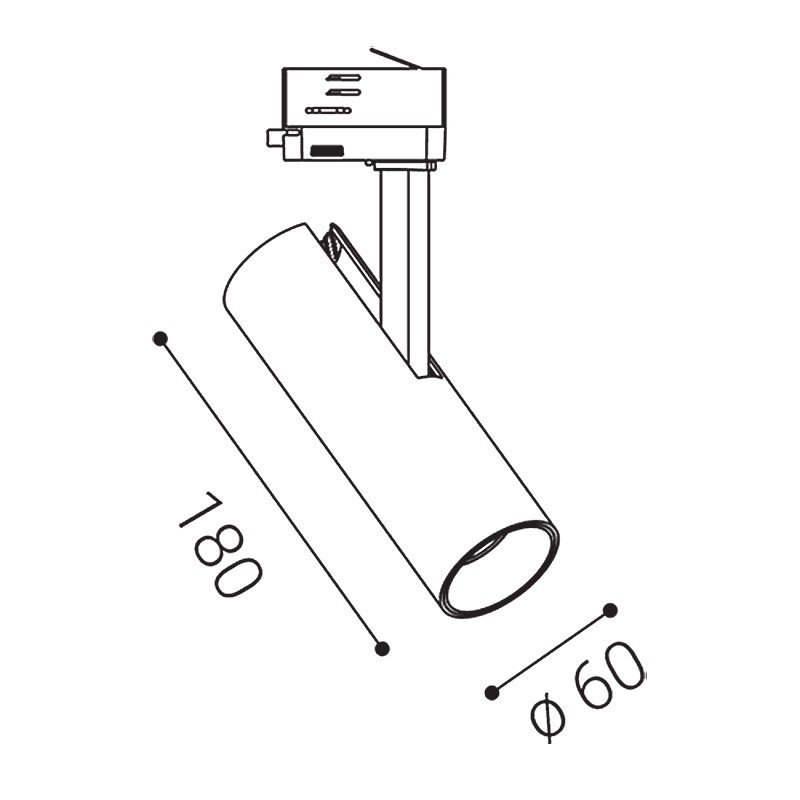 LED2 6090331DT Svítidlo MATRIX 1, W DIM TRIAC 10W 3000K STMÍVATELNÉ (náhrada za 6090331) - LED2 Lighting (obrázek 3)