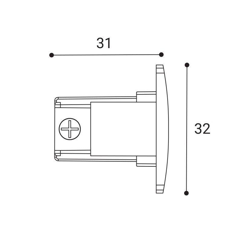 LED2 6360601 Koncovka ECO TRACK END CAP, W - LED2 Lighting (obrázek 2)