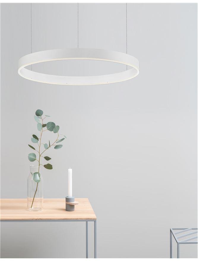 NV 9190740 Závěsné svítidlo MOTIF bílý hliník a akryl LED 40W 230V 3000K IP20 stmívatelné - NOVA LUCE