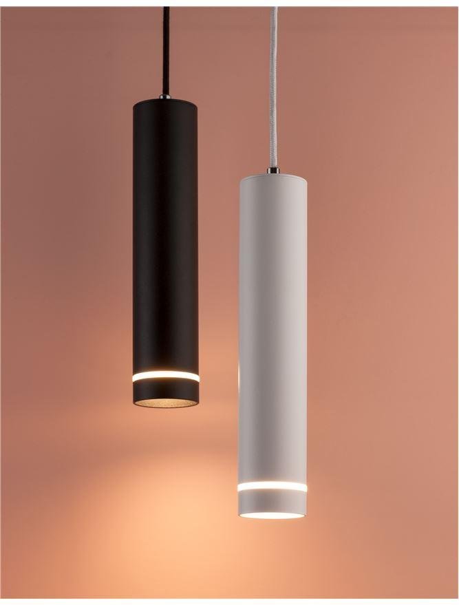 NV 9387003 Závěsné svítidlo ESCA černý hliník a akryl GU10 1x10W IP20 220-240V bez žárovky - NOVA LUCE