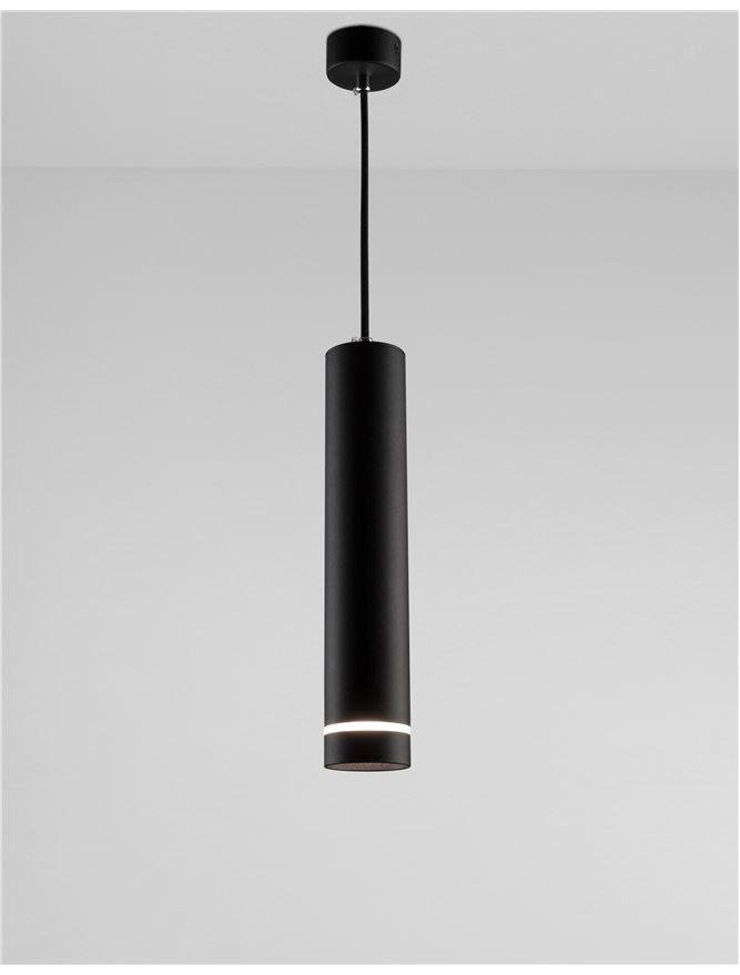 NV 9387003 Závěsné svítidlo ESCA černý hliník a akryl GU10 1x10W IP20 220-240V bez žárovky - NOVA LUCE (obrázek 4)