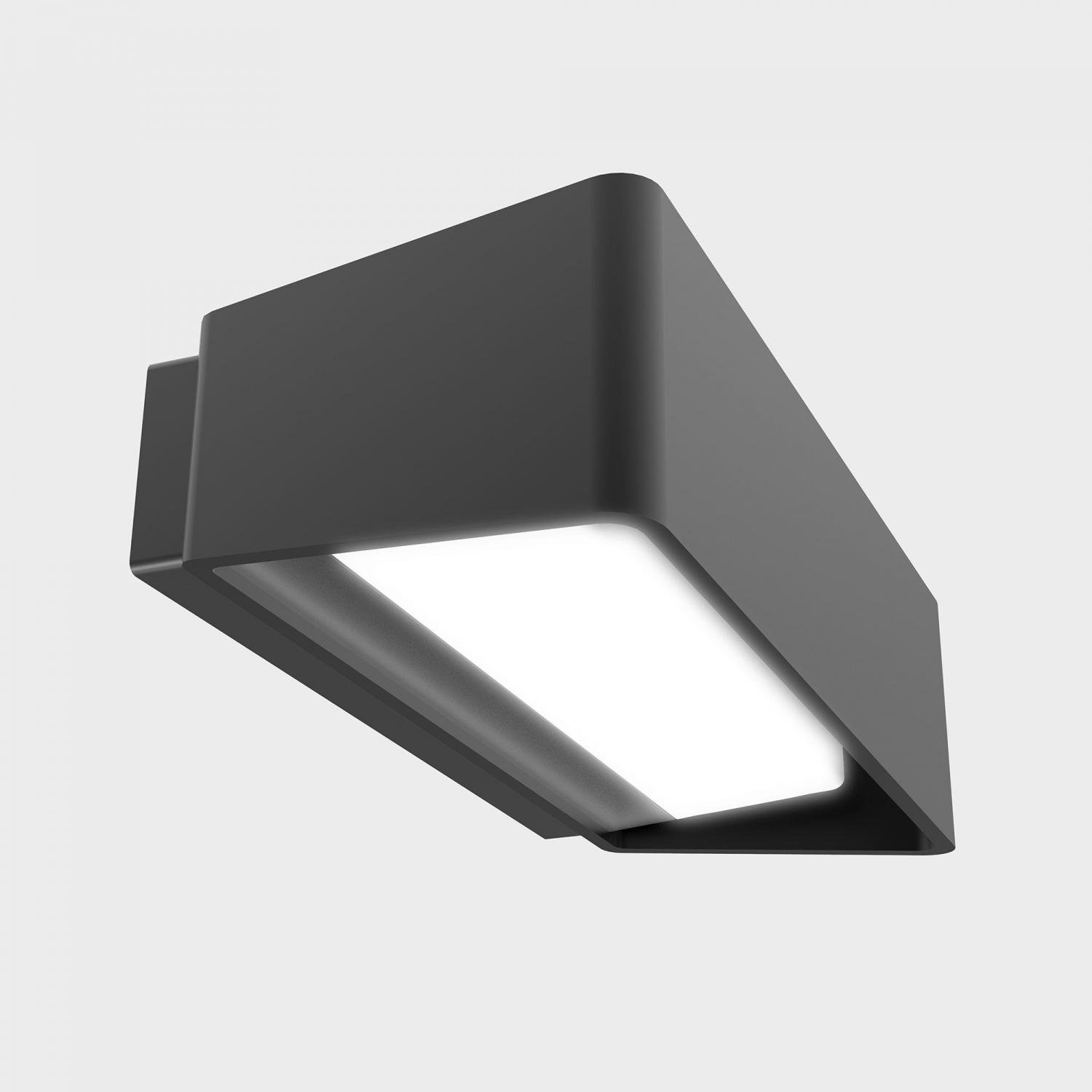 KHL K60003.01.WS.DG-DG.OP.ST.8.30 PAT nástěnné svítidlo 248X117 mm tmavě šedá 13 W CRI >80 3000K Non-Dimm - KOHL-Lighting