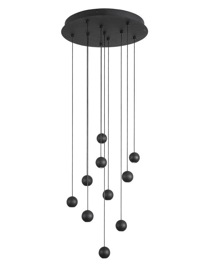 NV 9303952 Závěsné svítidlo NOCCI černý hliník černý kabel LED 10x4.5W 230V 3000K IP20 - NOVA LUCE (obrázek 2)