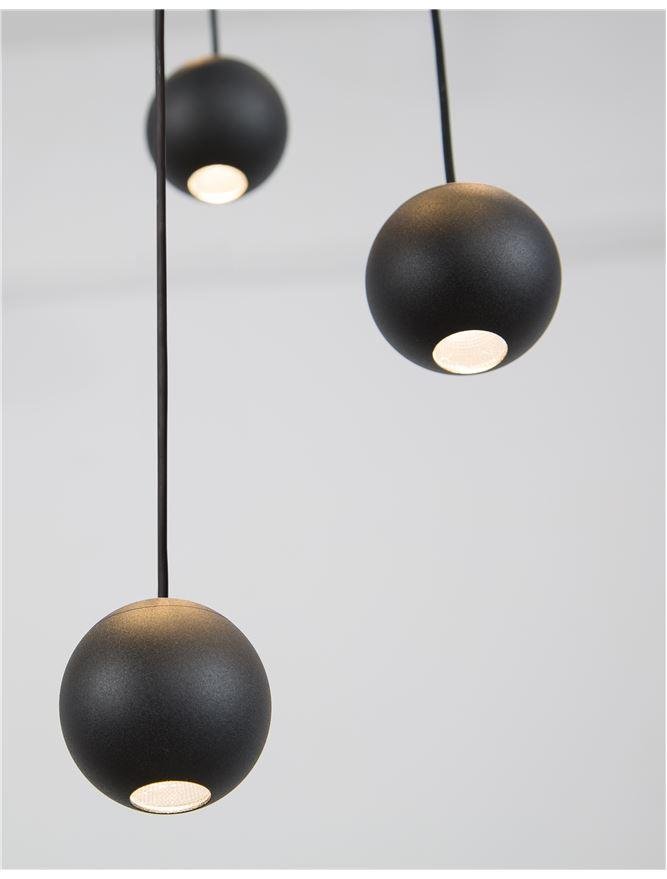 NV 9303952 Závěsné svítidlo NOCCI černý hliník černý kabel LED 10x4.5W 230V 3000K IP20 - NOVA LUCE (obrázek 5)