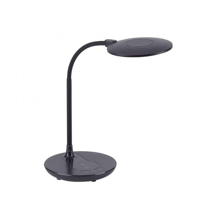 Levně LD 14416-18 ASTRID LED stolní lampa, černá, krokově stmívatelné, CCT, vč. nabíjení pro telefony 3000-5500K - LEUCHTEN DIREKT / JUST LIGHT