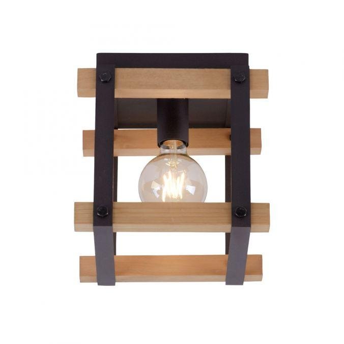 LD 15681-79 EDITH LED stropní svítidlo, vintage, design dřeva, E27 bez žárovky, max. 40W, retro MEDION - LEUCHTEN DIREKT / JUST LIGHT