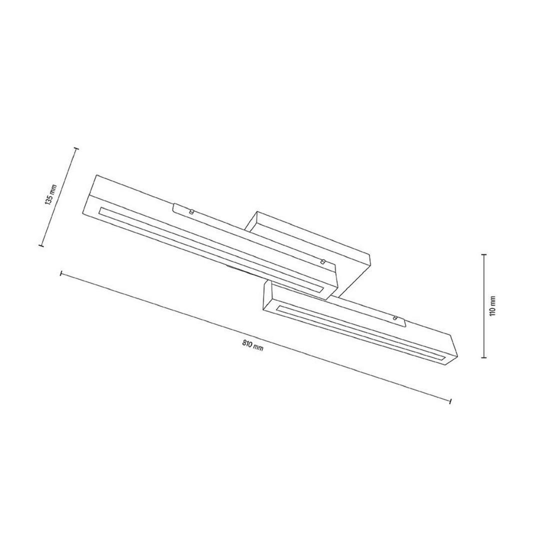 IMPR 348147 Deko-Light stropní přisazené svítidlo MADERA 100-240V AC/50-60Hz 15,00 W 3000 K 1120 lm 810 černá (obrázek 5)