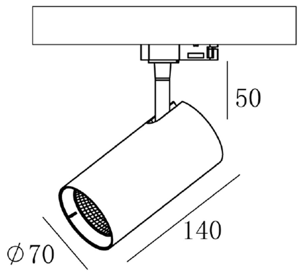 IMPR 707099 Deko-Light kolejnicový systém 3-fázový 230V Horus 220-240V AC/50-60Hz 10,00 W 3000 K bílá (obrázek 3)