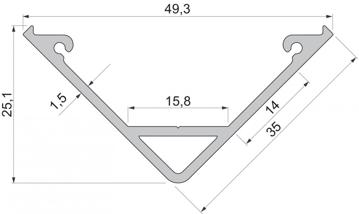 IMPR 970561 Deko-Light rohový profil AV-05-15 (obrázek 6)