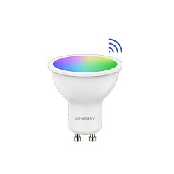 Obrázek pro produkt LED SMART WIFI GU10 38d 6W CCT RGB/2700-6500K 38d DIM Tuya WiFi - CENTURY