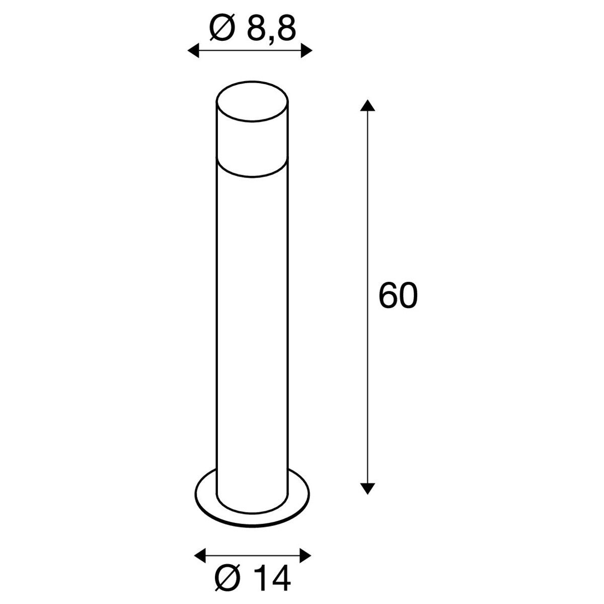 LA 1006181 GRAFIT E27 60 Pole round stojací svítidlo antracit - BIG WHITE (SLV) (obrázek 6)
