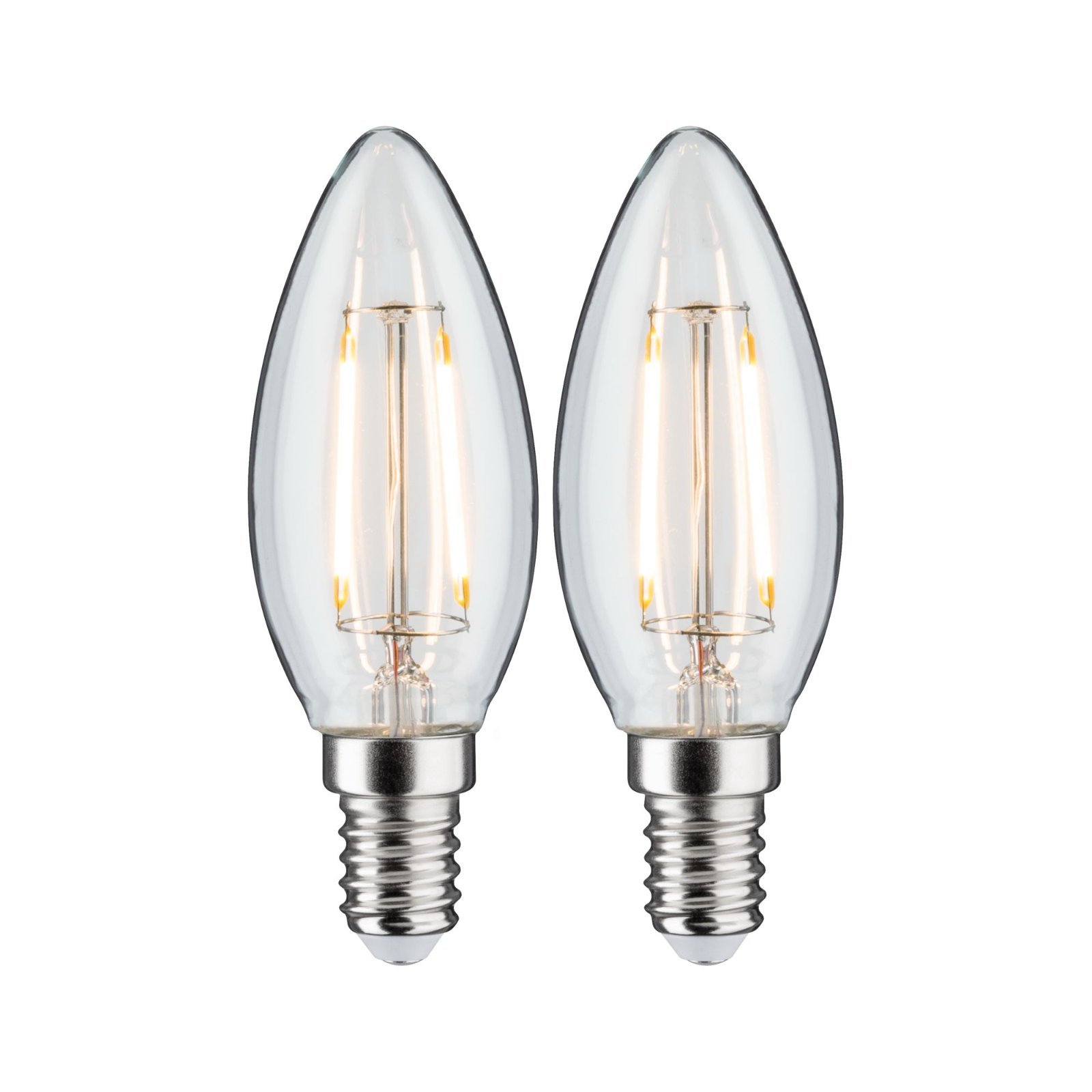 Paulmann LED svíčka Filament E14 230V 2x250lm 2x2,7W 2700K čirá