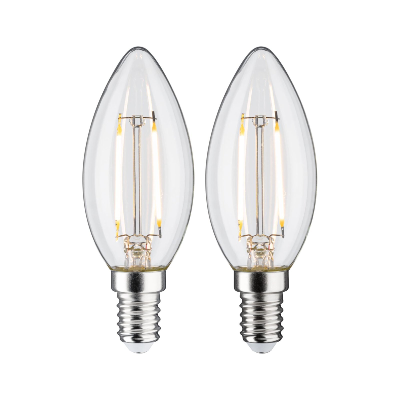 P 28855 LED svíčka Filament E14 230V 2x2,7W 2700K čirá - PAULMANN (obrázek 2)