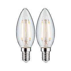 Obrázek pro produkt LED svíčka Filament E14 230V 2x2,7W 2700K čirá - PAULMANN