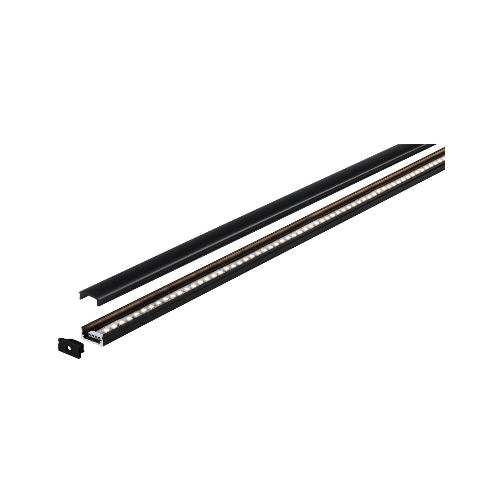 P 70521 LED Strip Profil Base černý difuzor 2m černá - PAULMANN (obrázek 4)