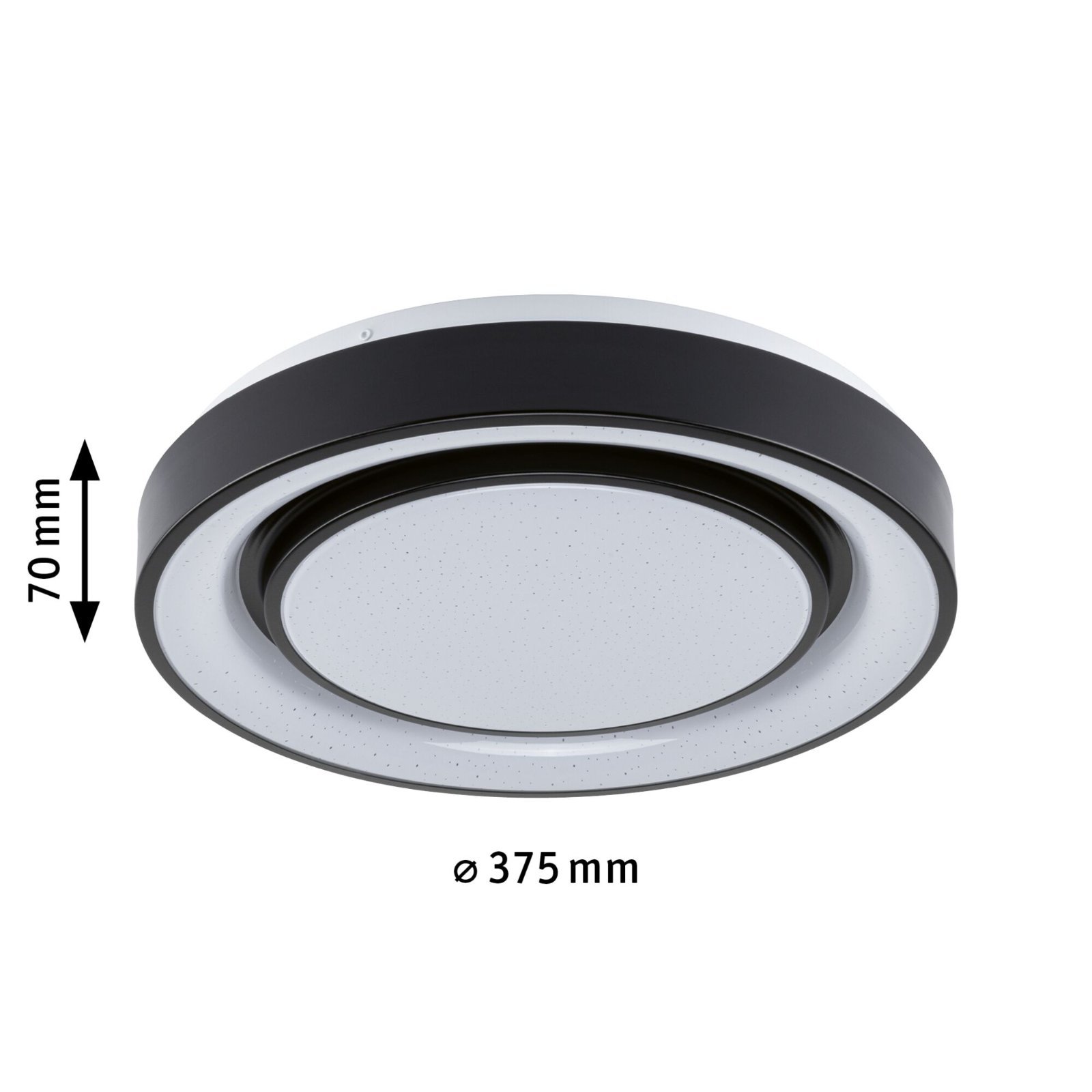 P 70544 LED stropní svítidlo Rainbow efekt duhy RGBW 230V 22W černá/bílá - PAULMANN (obrázek 3)