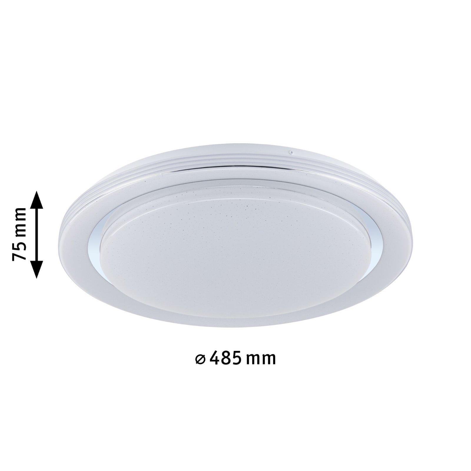 P 70547 LED stropní svítidlo Rainbow efekt duhy RGBW 230V 38,5W chrom/bílá - PAULMANN (obrázek 3)