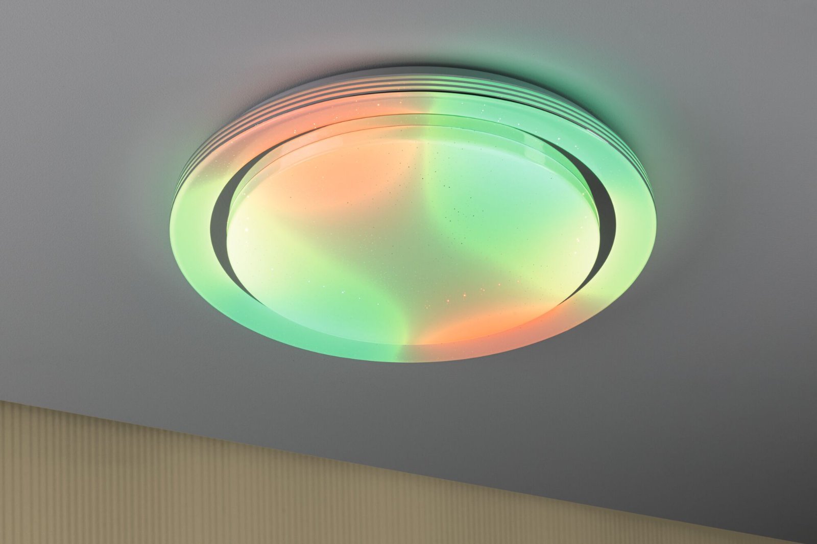 P 70547 LED stropní svítidlo Rainbow efekt duhy RGBW 230V 38,5W chrom/bílá - PAULMANN (obrázek 6)