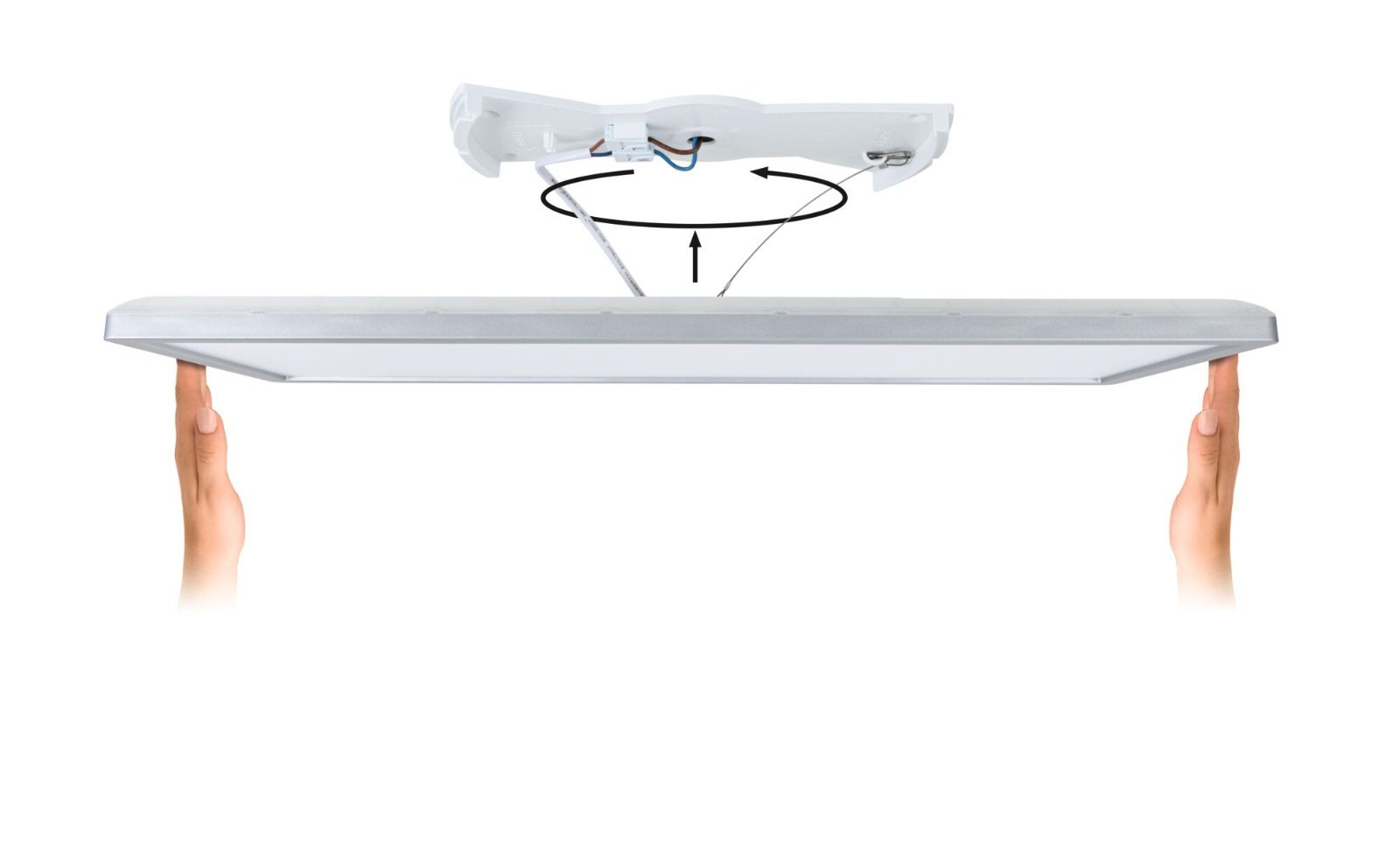 P 71017 LED Panel Atria Shine hranaté 580x200mm 4000K černá - PAULMANN (obrázek 7)