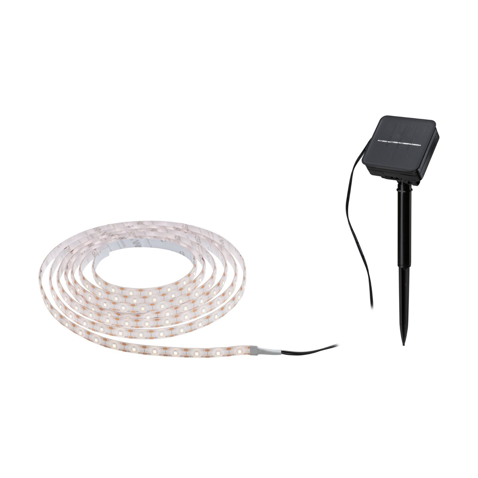 P 78896 LED pásek solární 3m soumrakový senzor a nabíjecí baterie IP44 0,3W 60LEDs/m 2700K - PAULMANN