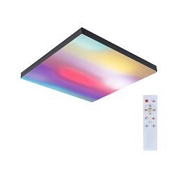 Obrázek pro produkt LED Panel Velora Rainbow dynamicRGBW hranaté 450x450mm RGBW černá - PAULMANN