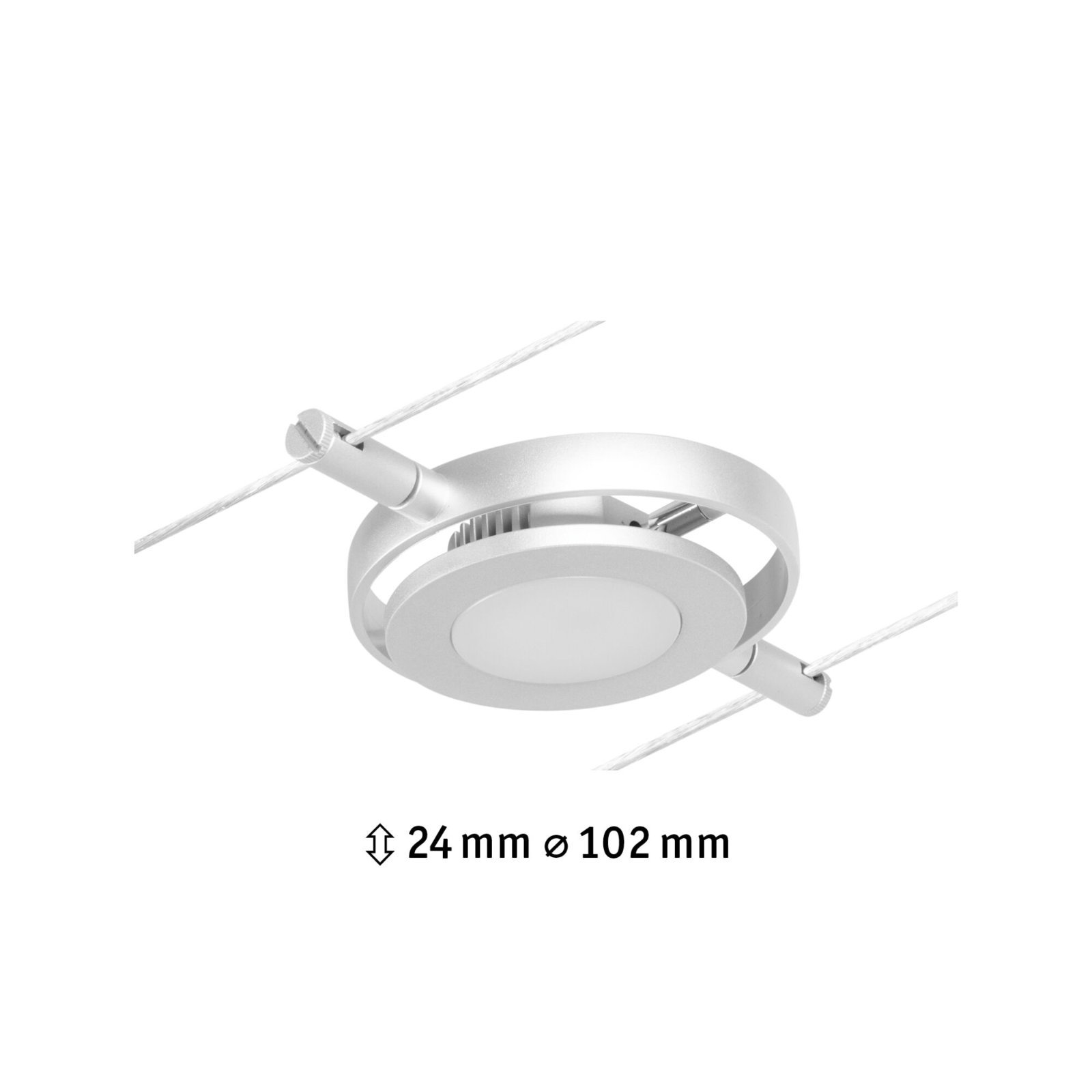 P 94415 LED lankový systém RoaMac spot 4,5W 3000K 12V matný chrom/chrom - PAULMANN