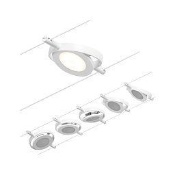 Obrázek pro produkt LED lankový systém RoaMac základní sada 5x4,5W 3000K 230/12V bílá/chrom - PAULMANN