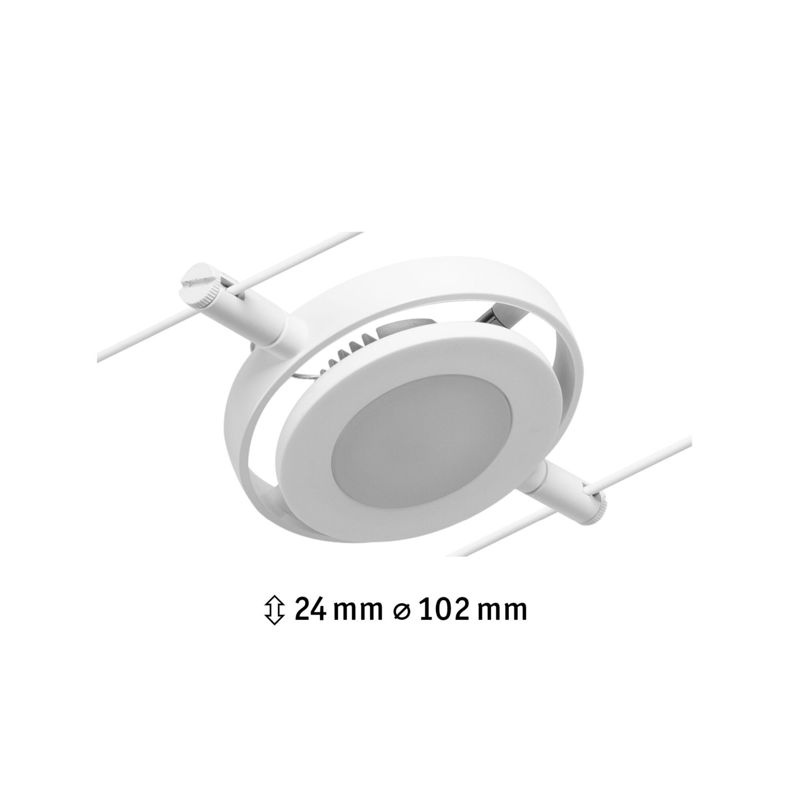 P 94417 LED lankový systém RoaMac spot 4,5W 3000K 12V bílá mat/chrom - PAULMANN