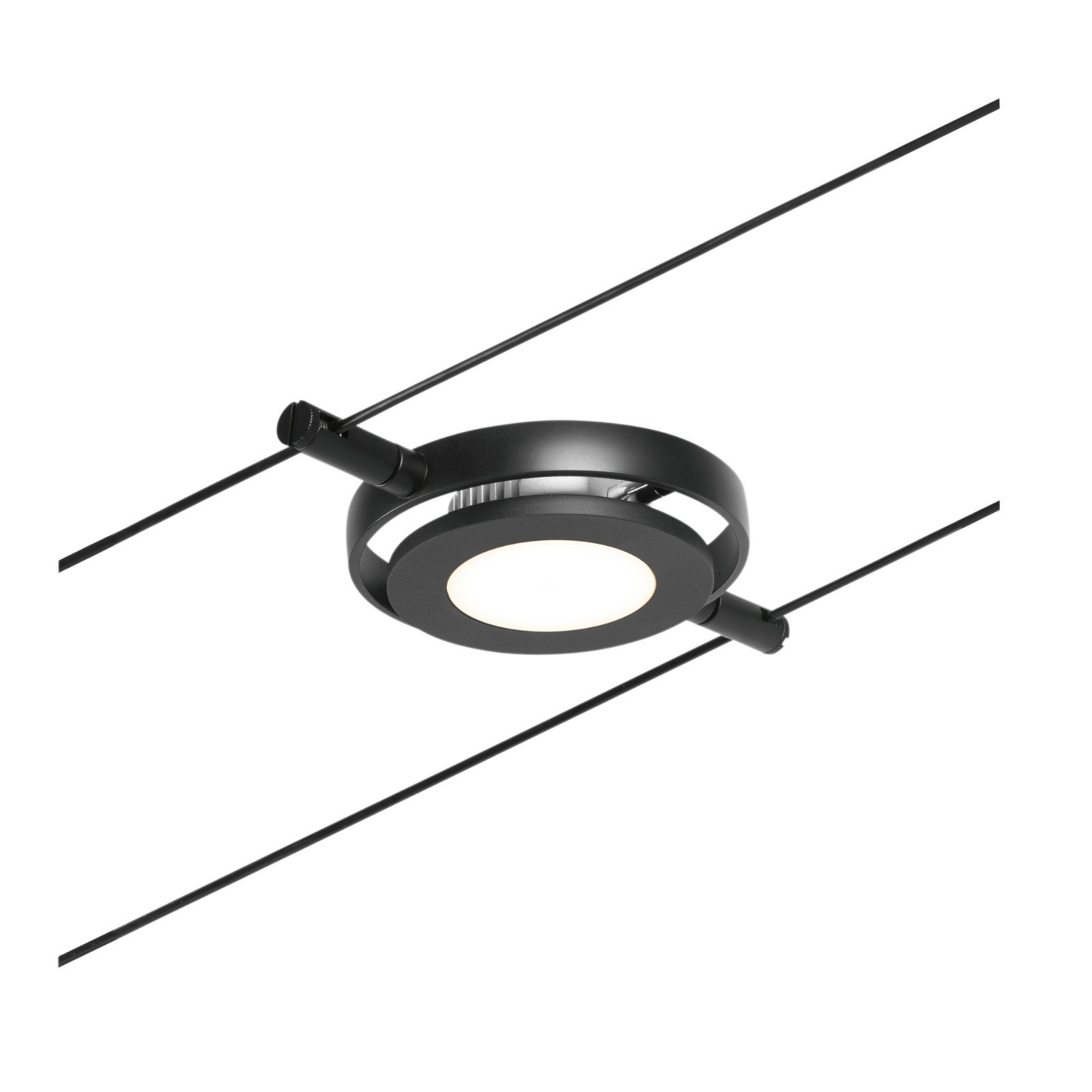 P 94419 LED lankový systém RoaMac spot 4,5W 3000K 12V černá mat/chrom - PAULMANN