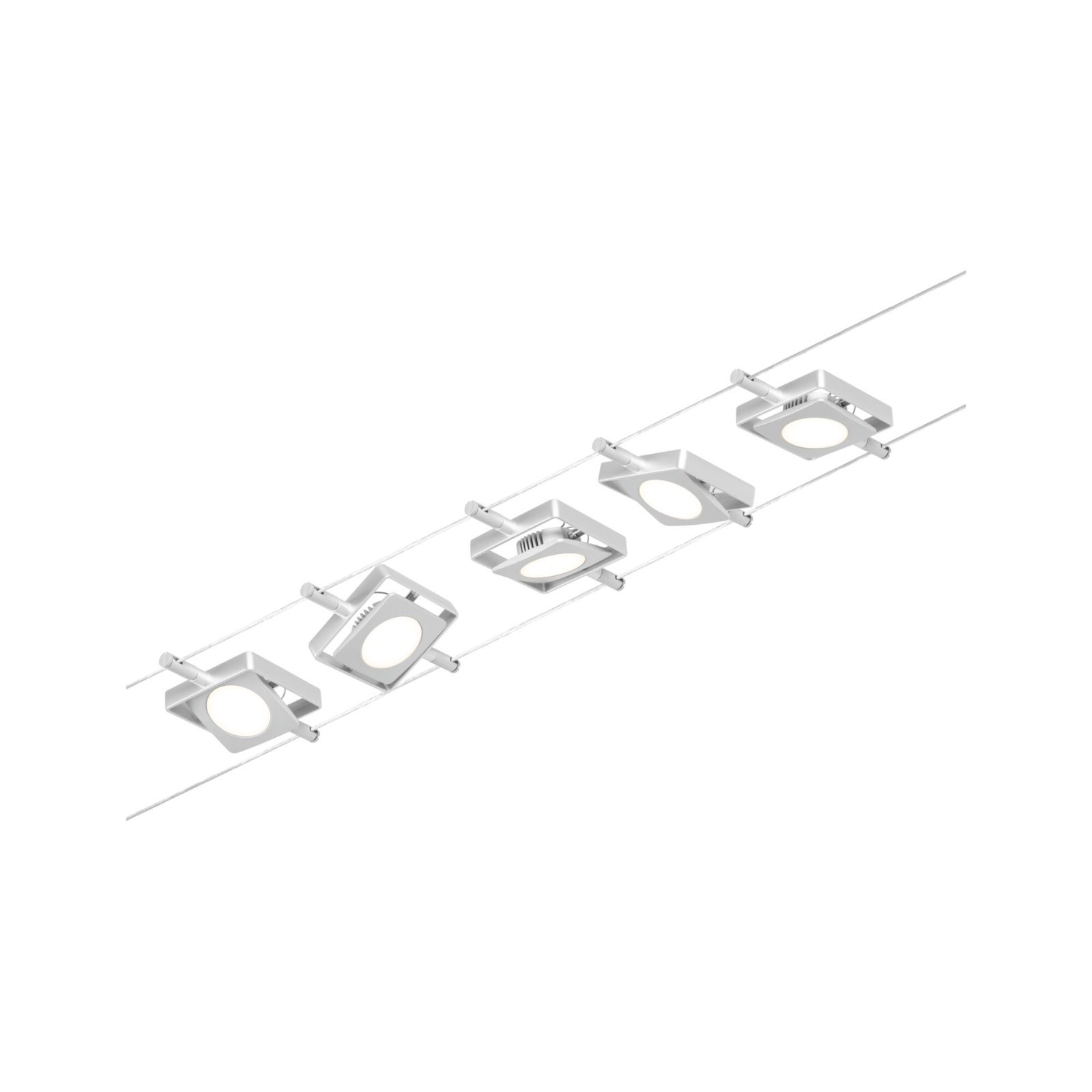 P 94420 LED lankový systém MacLED základní sada 5x4,5W 3000K 230/12V matný chrom/chrom - PAULMANN (obrázek 2)