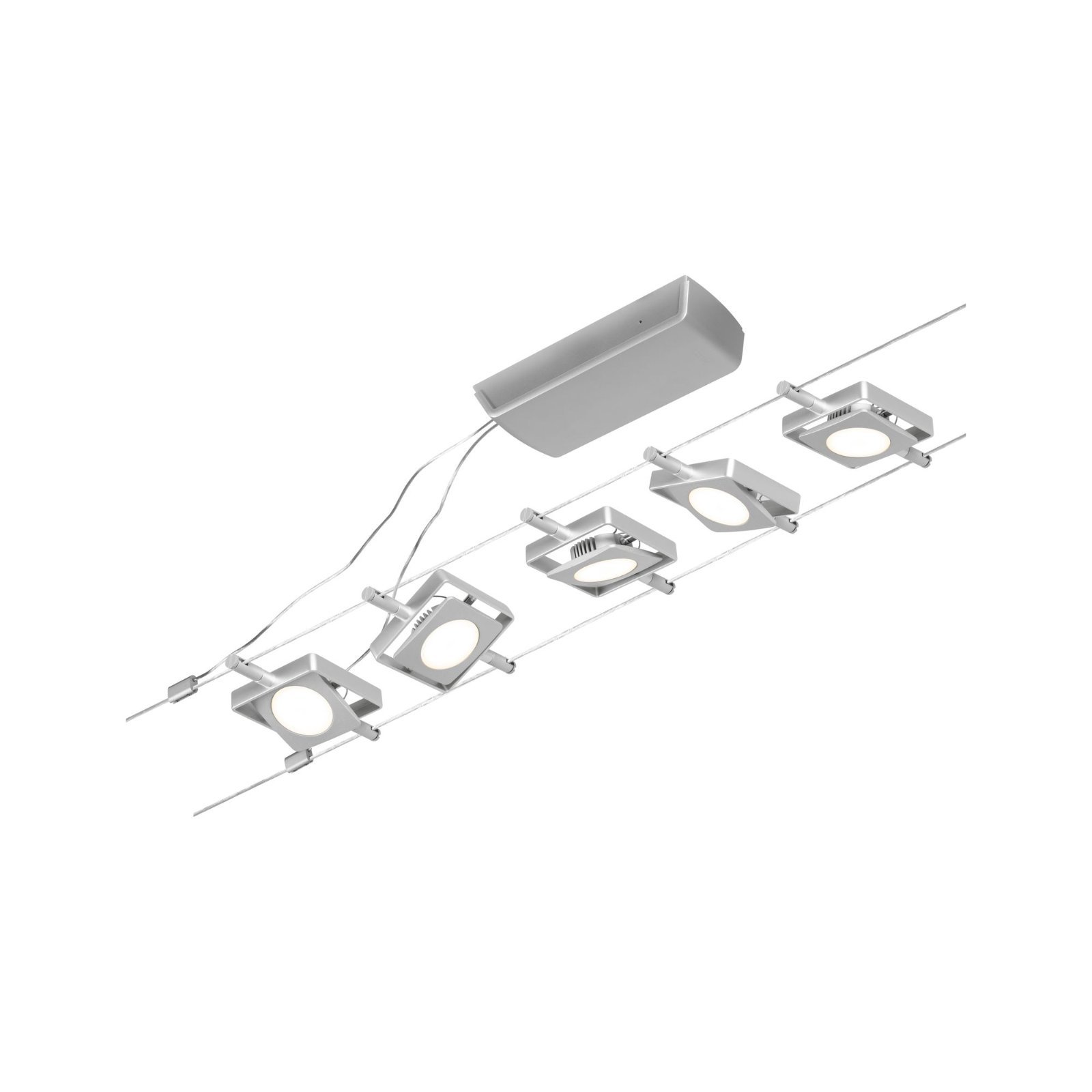 P 94420 LED lankový systém MacLED základní sada 5x4,5W 3000K 230/12V matný chrom/chrom - PAULMANN (obrázek 5)