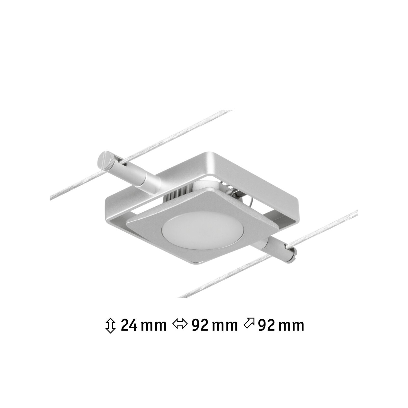 P 94421 LED lankový systém MacLED spot 4,5W 3000K 12V matný chrom/chrom - PAULMANN