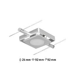 Obrázek pro produkt LED lankový systém MacLED spot 4,5W 3000K 12V matný chrom/chrom - PAULMANN