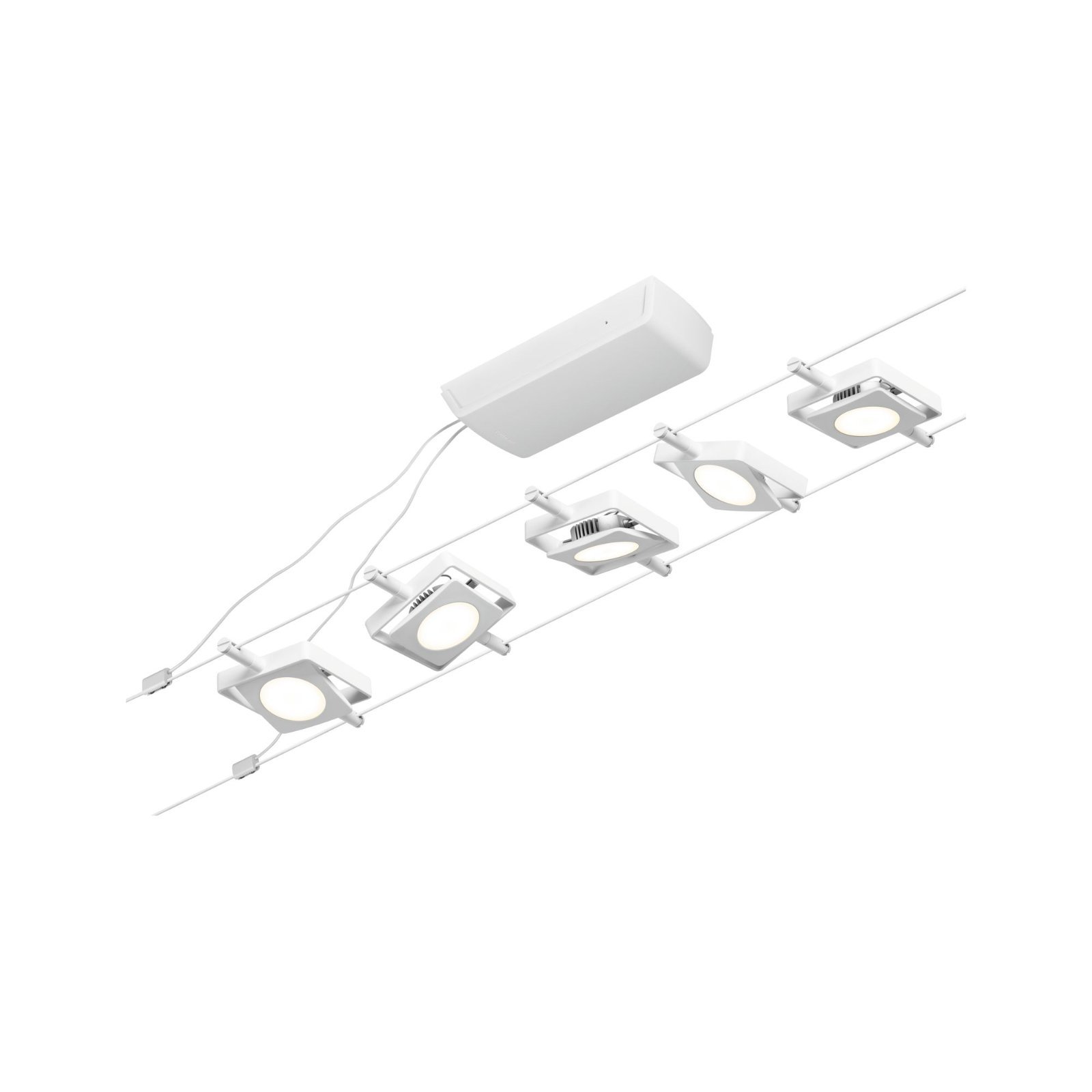 P 94422 LED lankový systém MacLED základní sada 5x4,5W 3000K 230/12V bílá/chrom - PAULMANN (obrázek 5)