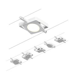 Obrázek pro produkt LED lankový systém MacLED základní sada 5x4,5W 3000K 230/12V bílá/chrom - PAULMANN